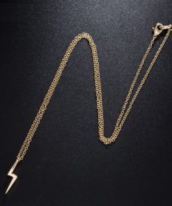 Delicate Thunder Bolt Pendant Necklace Necklaces Delicate Thunder Bolt Pendant Necklace