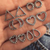 Double Hoop Back lobe Earrings Earrings & Studs Double Hoop Back lobe Earrings