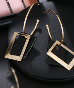 Square Beauty Punk Style Earrings Earrings & Studs Square Beauty Punk Style Earrings