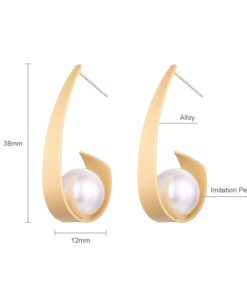Gold Drop Short Dangle Earrings Earrings & Studs Gold Drop Short Dangle Earrings