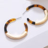 Cheetah Pattern Acrylic Hoop Earrings Earrings & Studs Cheetah Pattern Acrylic Hoop Earrings