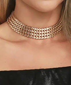 Lace Chain Broad Choker Necklace Necklaces Lace Chain Broad Choker Necklace